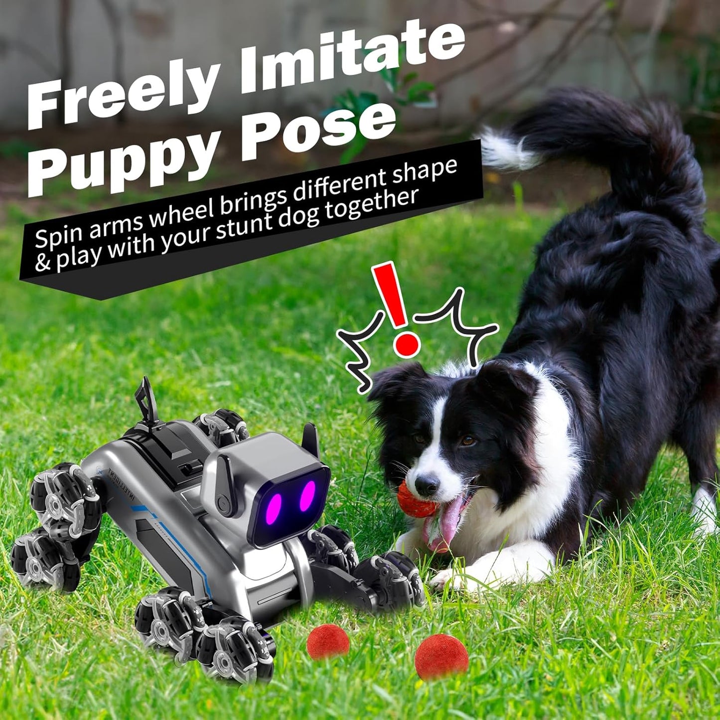 Stunt Robot Dog Toy with Remote Control