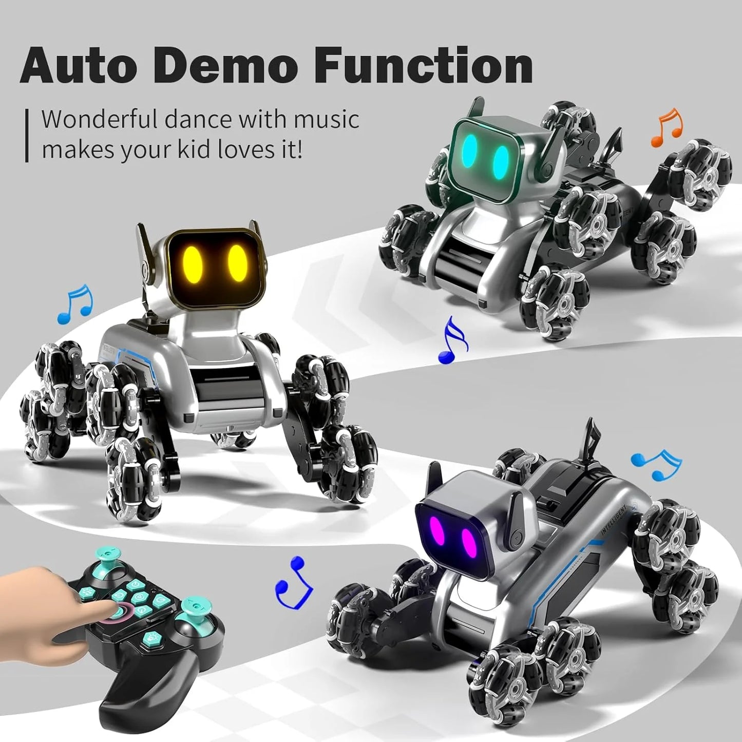 Stunt Robot Dog Toy with Remote Control