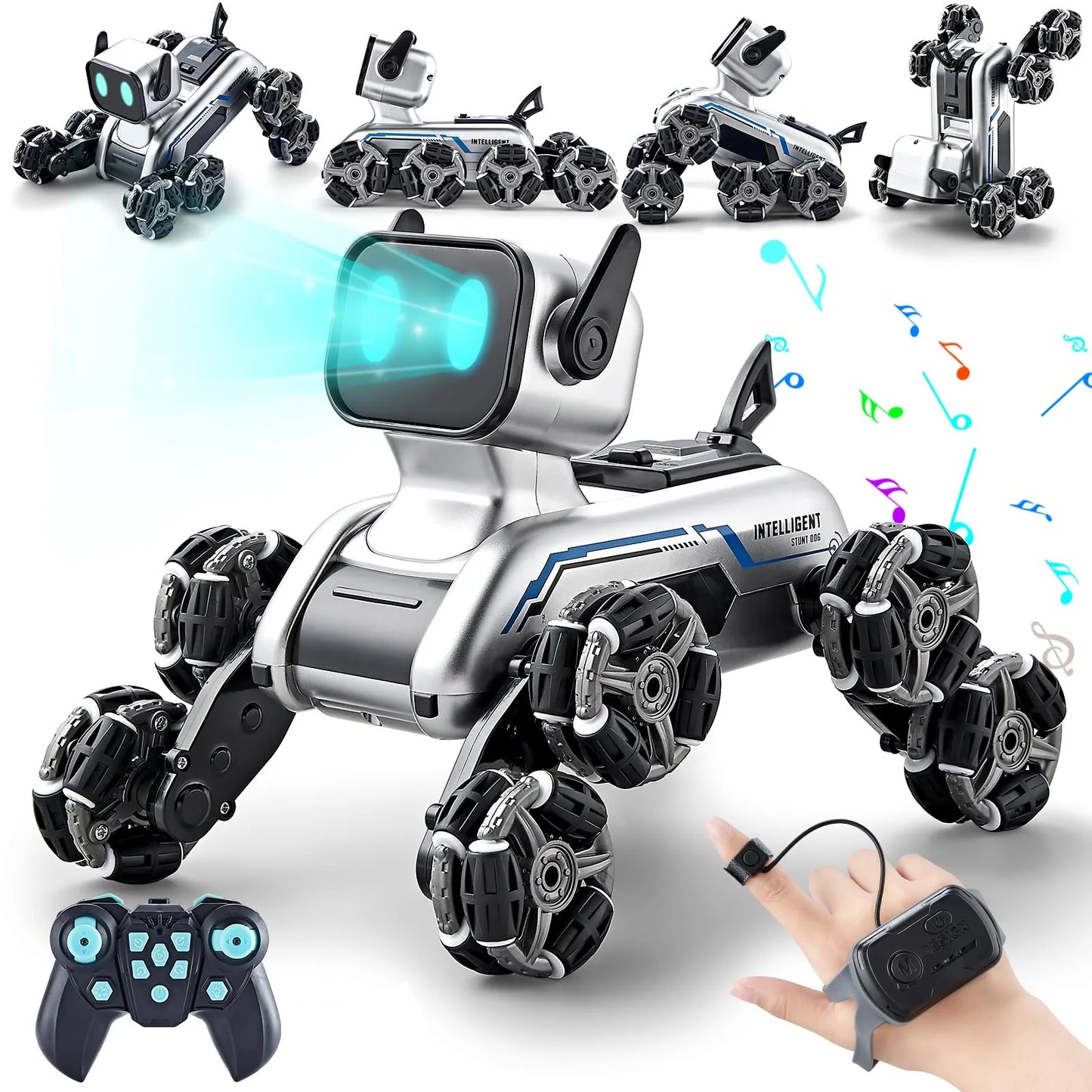 Stunt Robot Dog Toy with Remote Control