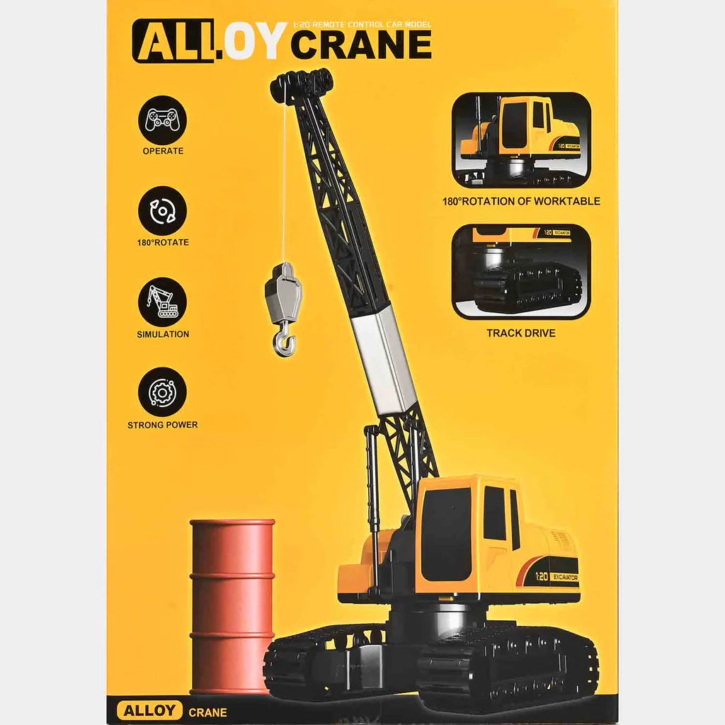 Alloy Crawler Crane RC 1:20 Construction Vehicle Toy