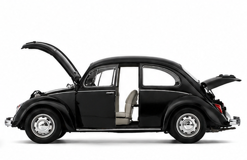Volkswagen Beetle (Vintage 1967) Diecast Scale Model Car