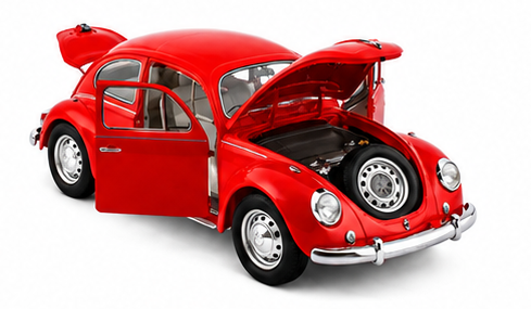 Volkswagen Beetle (Vintage 1967) Diecast Scale Model Car
