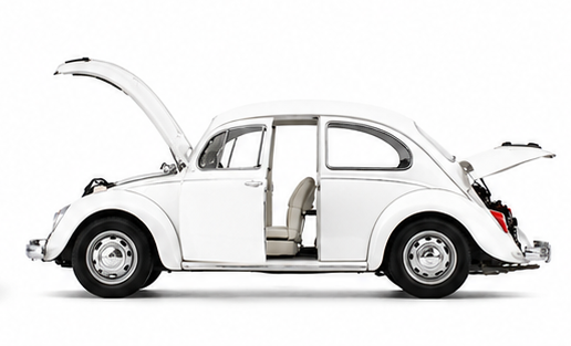 Volkswagen Beetle (Vintage 1967) Diecast Scale Model Car