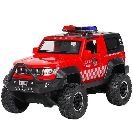 Jeep Police Scale Model Diecast Metalcar - All Size