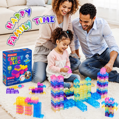 Gummy Blocks - 40pcs | Montessori, Sensory, Squishy and Stretchable