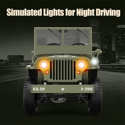 JJRC C8815 1/10 Scale Willys MB Military Jeep RC Truck