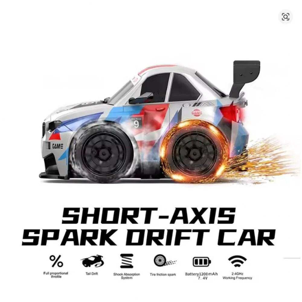 Fire Car - High - Speed RC Driftt Car With Sparkling