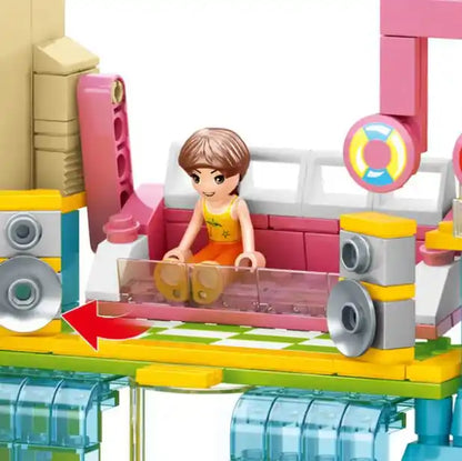 Girls Water Park Building Blocks Set