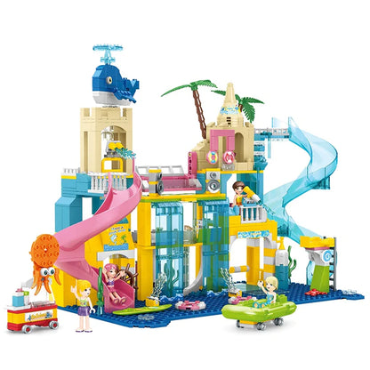 Girls Water Park Building Blocks Set