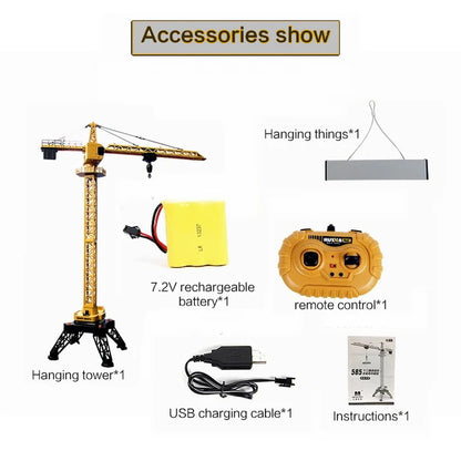 Huina 1585 12 channel RC Alloy Tower Crane