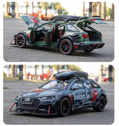 Audi Rs6 Militery Scale Model Diecast Metalcar - All Size