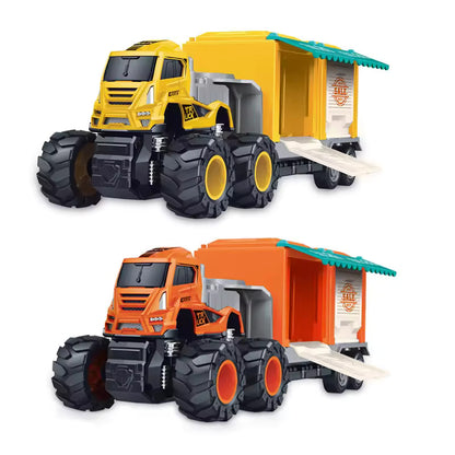 1:43 Metal Toys Alloy Diecast Truck Set Toy, Diecast Miniature Car Model (Pack of 1-Multicolor) (Salling Transport Truck)