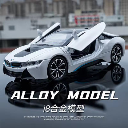 Compatible For Bmw I8 Scale Model Diecast Metalcar - All Size