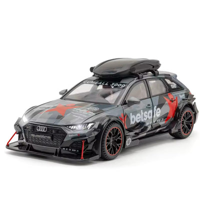 Audi Rs6 Militery Scale Model Diecast Metalcar - All Size