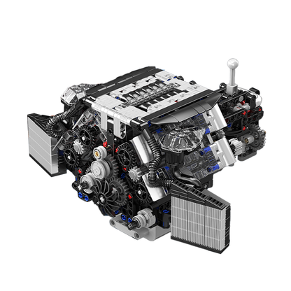 Mould King 10230 W12 Twin Turbo Engine Model Building Set