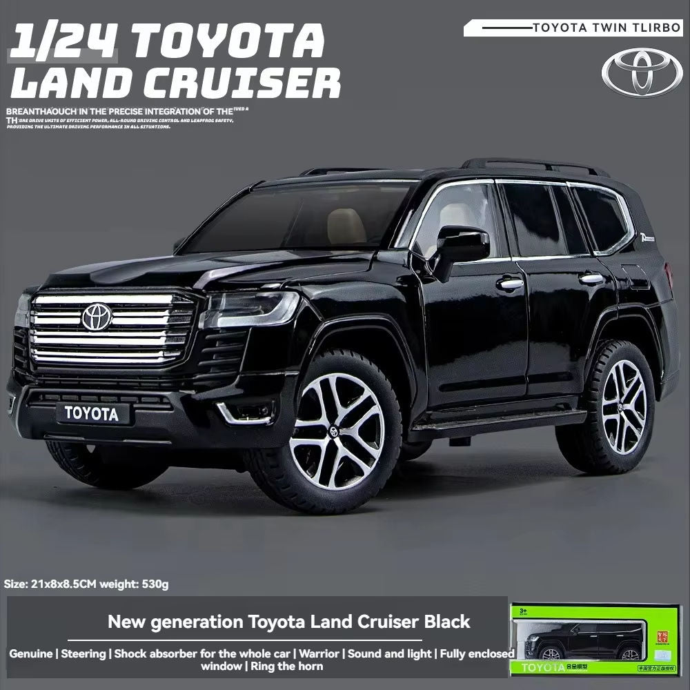Land Cruiser LC300 1:24 with Key Remote Metal Diecast Car
