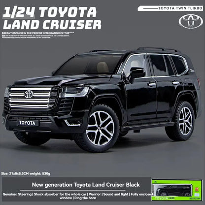 Land Cruiser LC300 1:24 with Key Remote Metal Diecast Car