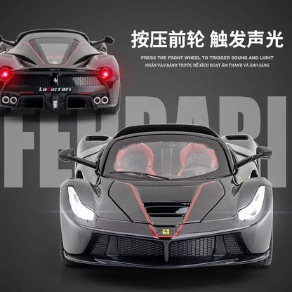 Big Size 1:24 Ferrari Rafa Roadster Sports Car Scale Model Diecast Metal Car