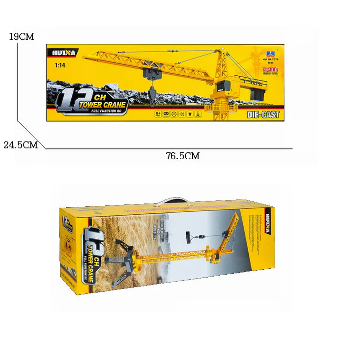 Huina 1585 12 channel RC Alloy Tower Crane