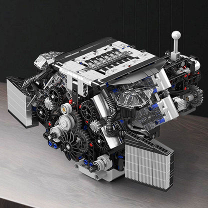 Mould King 10230 W12 Twin Turbo Engine Model Building Set