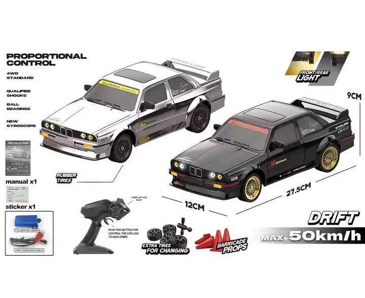 Whoosh Metal RC Car ( BMW E30 RTR ) |1 : 16 | Gyro | 4WD | Drift | 50km/H