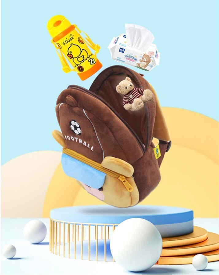 Cute 3D Animal Children Plush Toddler School Bag