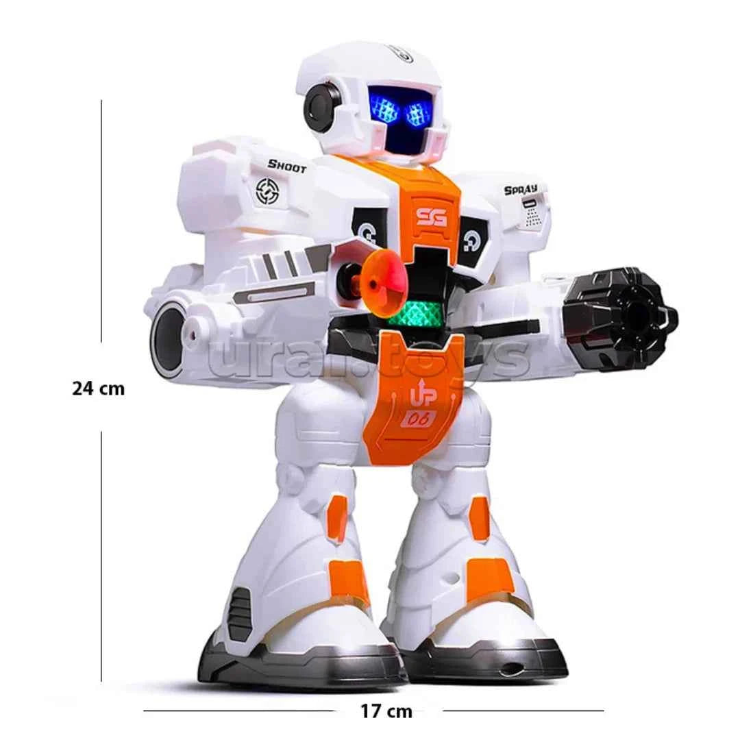 Intelligent Remote Control Robot Toy with Spray, Lights & Sound