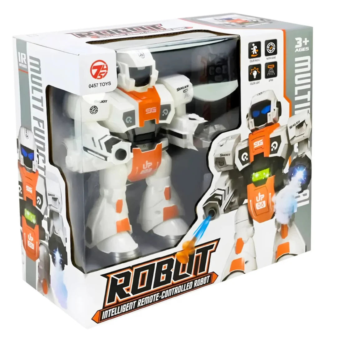 Intelligent Remote Control Robot Toy with Spray, Lights & Sound