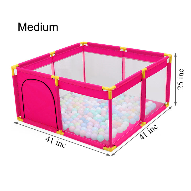 KYARA TOYS Baby Playpen, Portable Play Yard for Kids  Indoor And Outdoor Multicolor (50 Free Balls On Prepaid Orders)
