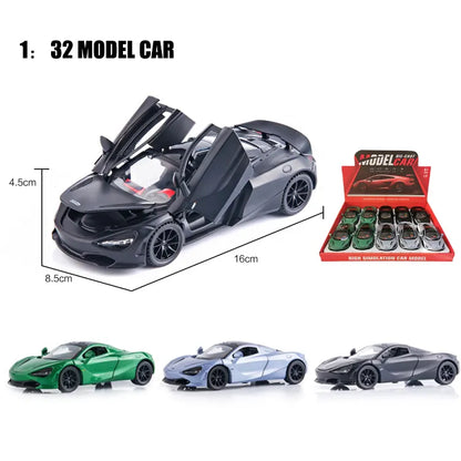 Mc Laren 720s Scale Model Diecast Metalcar - All Size