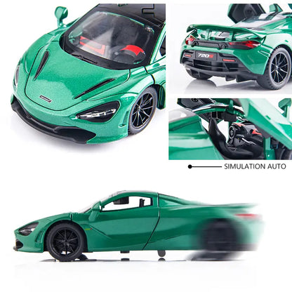 Mc Laren 720s Scale Model Diecast Metalcar - All Size
