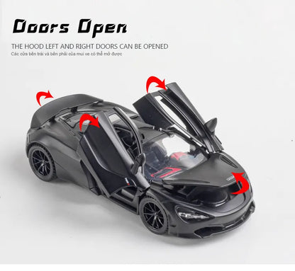 Mc Laren 720s Scale Model Diecast Metalcar - All Size