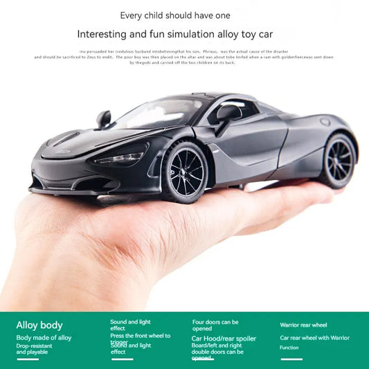 Mc Laren 720s Scale Model Diecast Metalcar - All Size