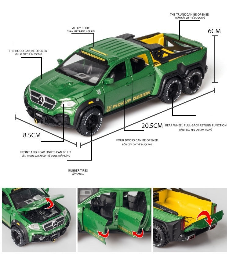 Mercedes-Benz X-Class 6x6 1:24 Diecast Scale Model Car