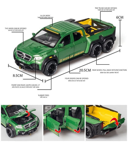 Mercedes-Benz X-Class 6x6 1:24 Diecast Scale Model Car