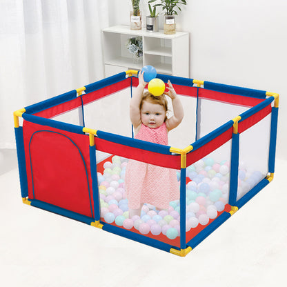 KYARA TOYS Baby Playpen, Portable Play Yard for Kids  Indoor And Outdoor Multicolor (50 Free Balls On Prepaid Orders)
