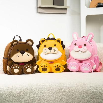 3D Animal Kids School Bag | Lightweight Toddler Backpack