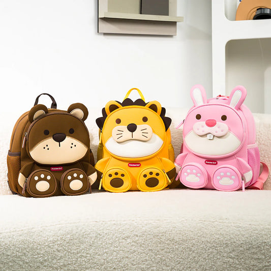 3D Animal Kids School Bag | Lightweight Toddler Backpack