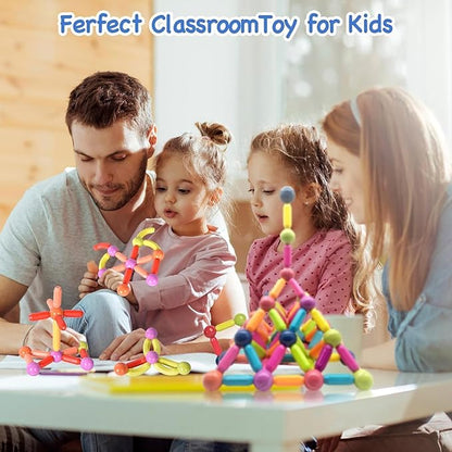 Premium Magnetic Building Stick For Kids Early Learning & Development