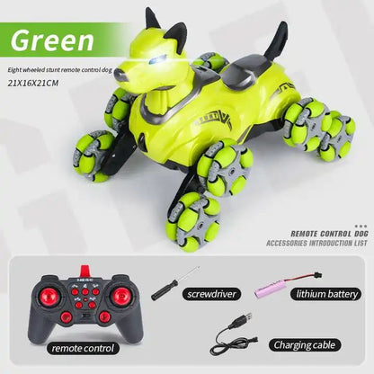 Premium Stunt Dog Toys Car Plastic Radio Electric RC 8 Wheels Car Toy for Kids