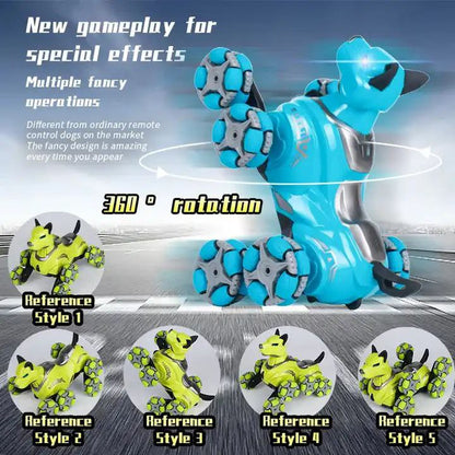 Premium Stunt Dog Toys Car Plastic Radio Electric RC 8 Wheels Car Toy for Kids