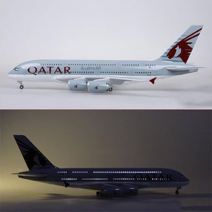 Qatar Airbus 380 Plane 47CM 1:160 Diecast Scale Model
