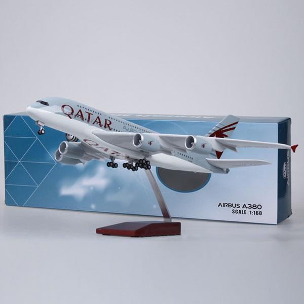 Qatar Airbus 380 Plane 47CM 1:160 Diecast Scale Model
