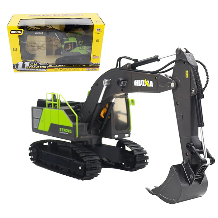 Huina 1661 1:18 Die-Cast Metal RC Excavator