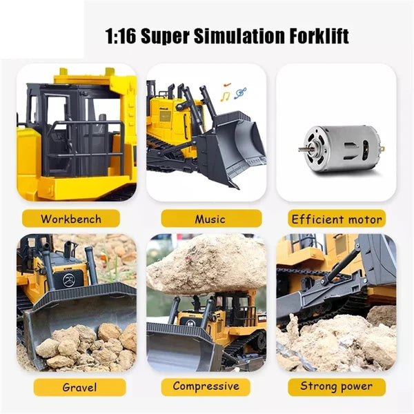 Huina 1554 RC Construction Bulldozer