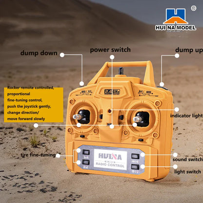 Huina 1536 1:14 Alloy RC Dump Truck