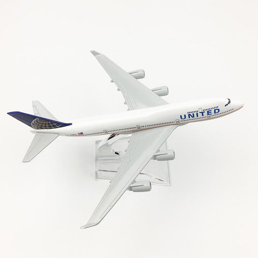 United Airline B747 16CM 1:400 Diecast Scale Model