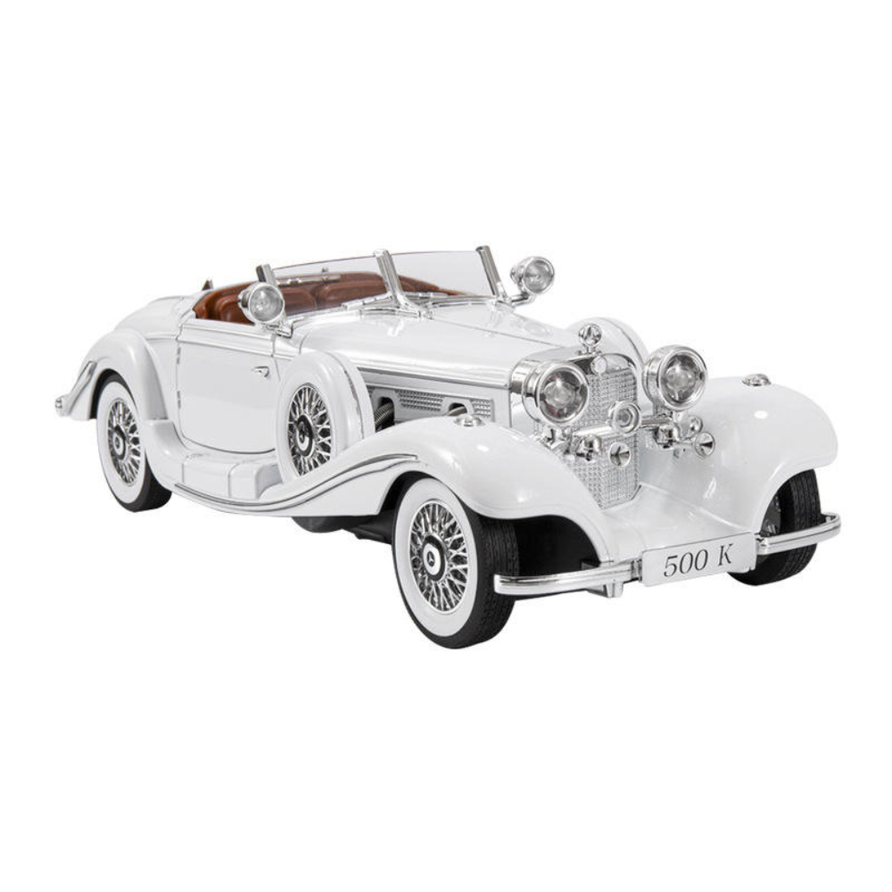 Vintage 1936 Mercedes Benz 500K 1:18 Roadster diecast scale model car collectible