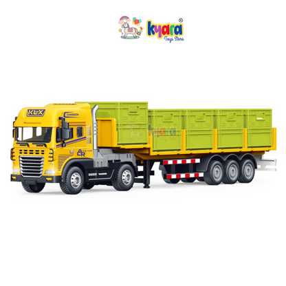 NEW DESIGN ALLOY INERTIA FRICTION POWER TRANSPORT TRAILER TOY TRUCK TRANSPORT CAR CARRIER TOY WITH STORAGE BOX