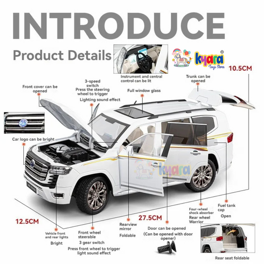 Toyota Land Cruiser LC300 Scale Model Diecast Metalcar